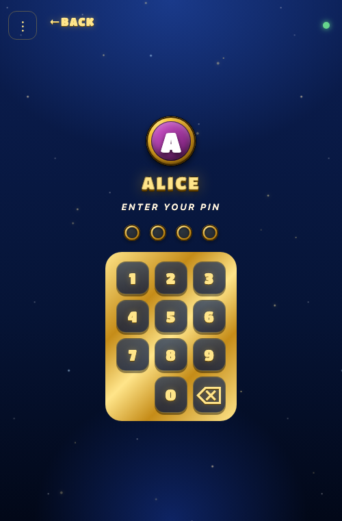 PIN entry